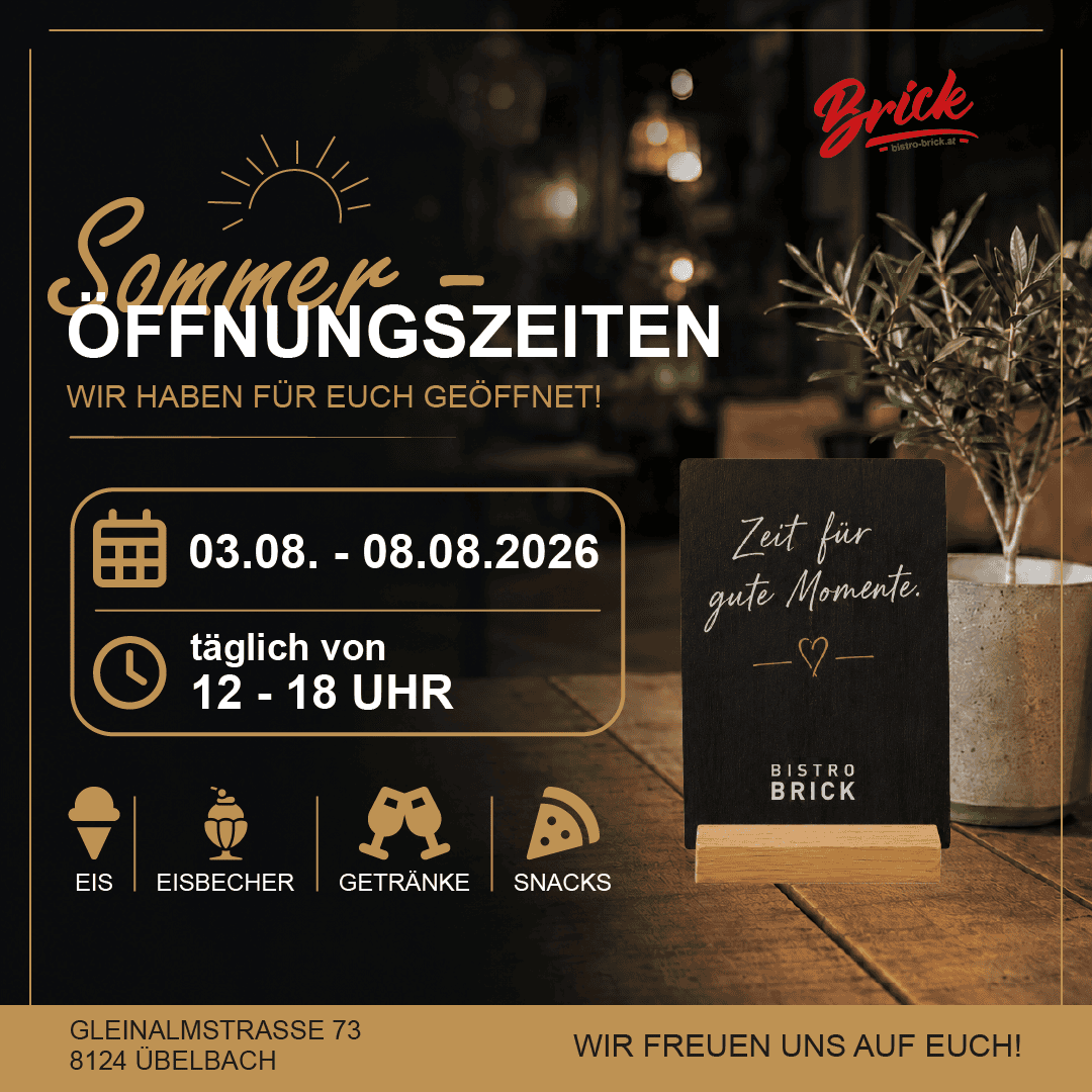 Die Öffnungszeiten für den Sommer 2026